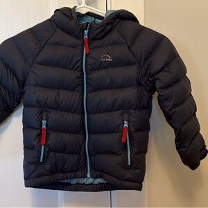 L.L.Bean Toddler Ultralight 650 Down Jacket Blue Puffer Jacket (4T)